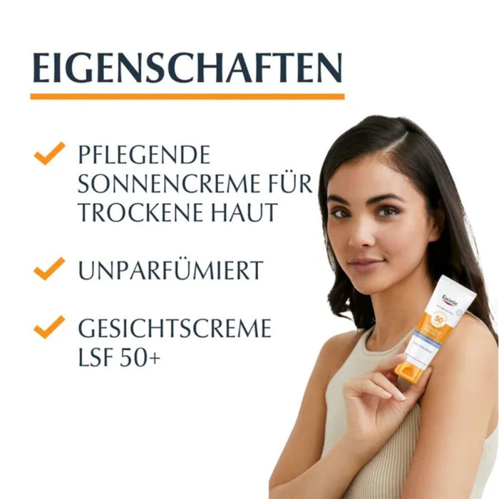Eucerin Sensitive Protect Face Sun Creme LSF 50+, 50 ml Cream