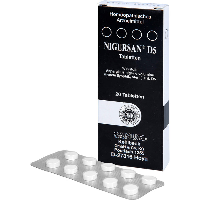 SANUM-KEHLBECK Nigersan D5 Tabletten, 20 pc Tablettes