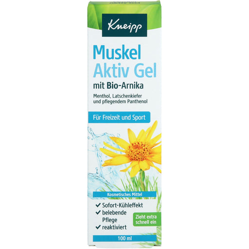 Kneipp Muskel Aktiv Gel mit Bio-Arnika, Menthol & Latschenkiefer, 100 ml Lösung