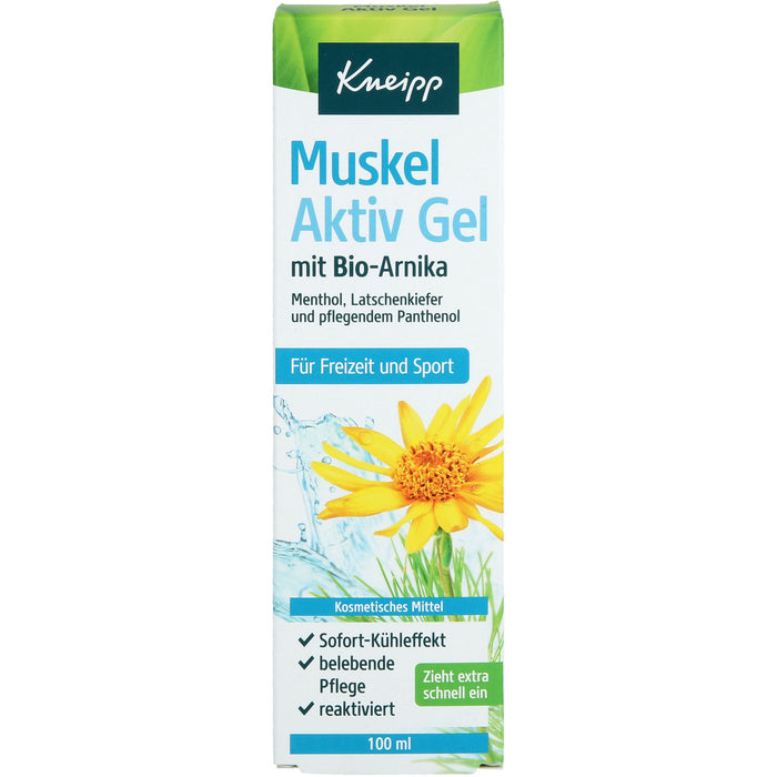 Kneipp Muskel Aktiv Gel mit Bio-Arnika, Menthol & Latschenkiefer, 100 ml Lösung