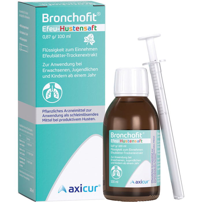 Bronchofit  Efeu-Hustensaft, 0,87 g/100 ml, Flüssigkeit zum Einnehmen, 100 ml Lösung