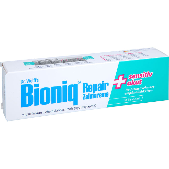 Dr. Wolff's Bioniq Repair-Zahncreme sensitiv akut, 75 ml Zahncreme