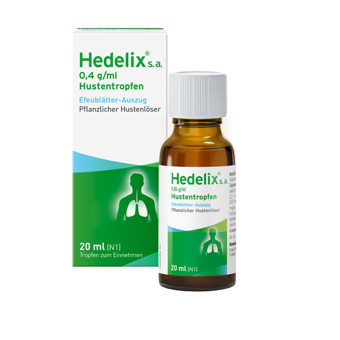 Hedelix s.a. Hustentropfen – konzentrierte Pflanzenpower für kraftvolle Hustenlinderung, 20 ml Lösung