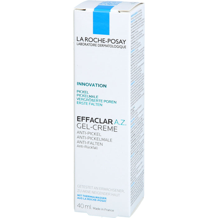 La Roche-Posay Effaclar A.Z. Gel-Creme Anti-Pickel, Anti-Pickelmale, Anti-Falten, 40 ml Cream
