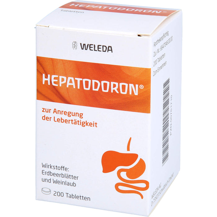 WELEDA Hepatodoron zur Anregung der Lebertätigkeit Tabletten, 200 pc Tablettes