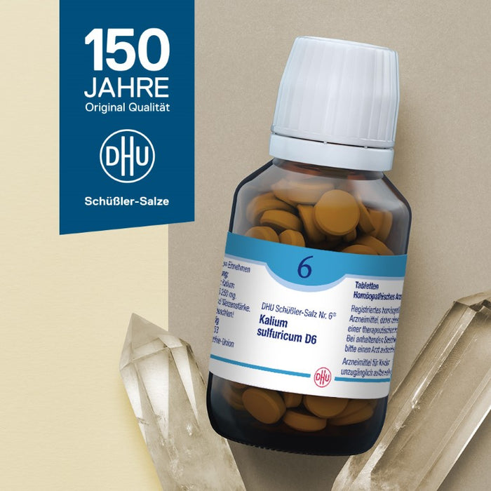 DHU Schüßler-Salz Nr. 6 Kalium sulfuricum D6, 200 pcs. Tablets