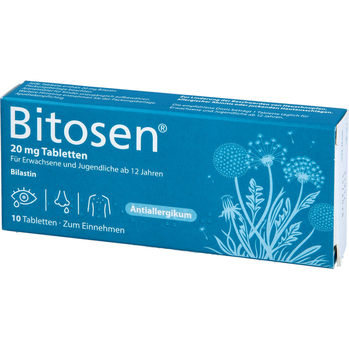 Bitosen 20 mg Tabletten bei Allergien, 10 St. Tabletten