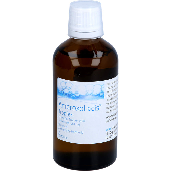 Ambroxol acis  Tropfen, 7,5 mg/ml Tropfen zum Einnehmen, Lösung, 100 ml Solution