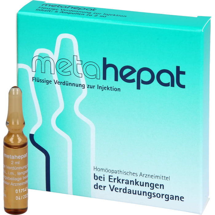 Metahepat flüssige Verdünnung bei Erkrankungen der Verdauungsorgane, 5 pc Ampoules