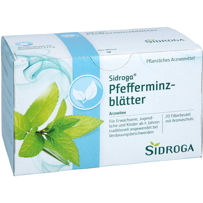Sidroga Pfefferminzblätter Arzneitee, 20 pc Sac filtrant