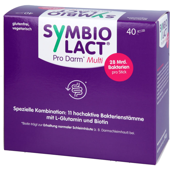 SymbioLact Pro Darm Multi 6 g Pulver zur Unterstützung einer ausgewogenen Darmflora, 40 St. Pulver