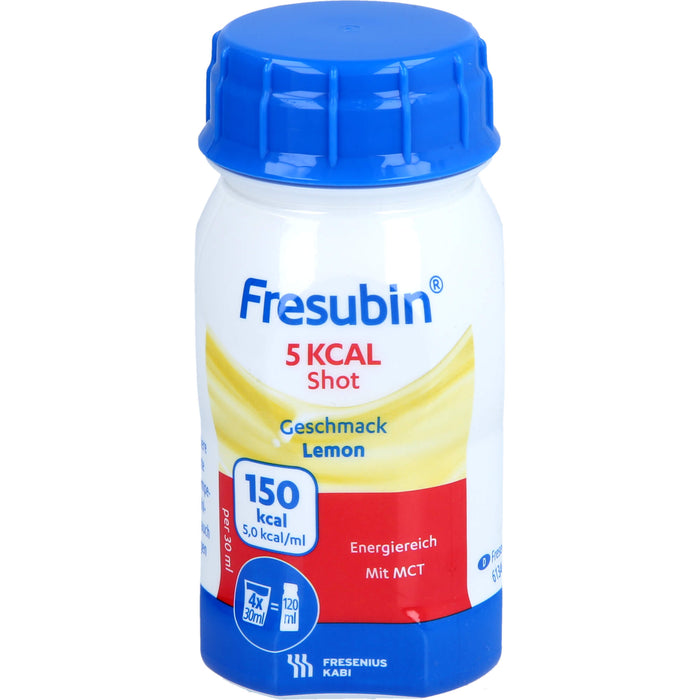 Fresubin 5 kcal Shot Lemon hochkalorische, vollbilanzierte Trinknahrung, 480 ml Solution
