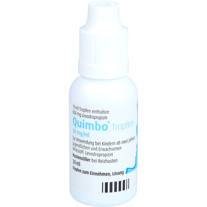 Quimbo Tropfen Hustenstiller bei Reizhusten, 30 ml Solution
