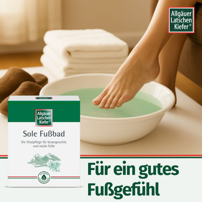 Allgäuer Latschenkiefer Sole Fußbad, 10 pcs. Sachets