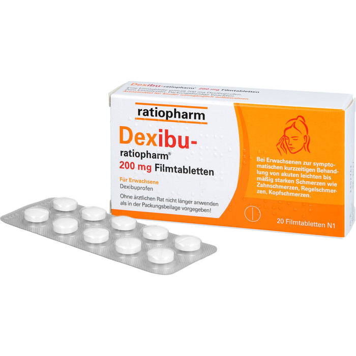 Dexibu-ratiopharm 200 mg Filmtabletten, 20 St. Tabletten