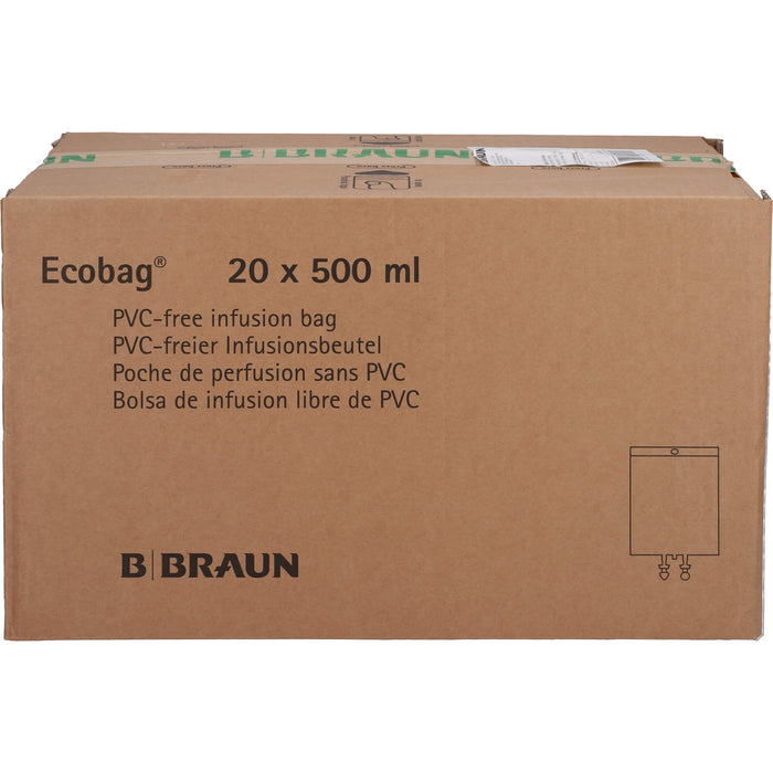 Isotone Kochsalz-Lösung 0,9 % Braun Infusionslösung, Ecobag 500 ml, 20X500 ml INF