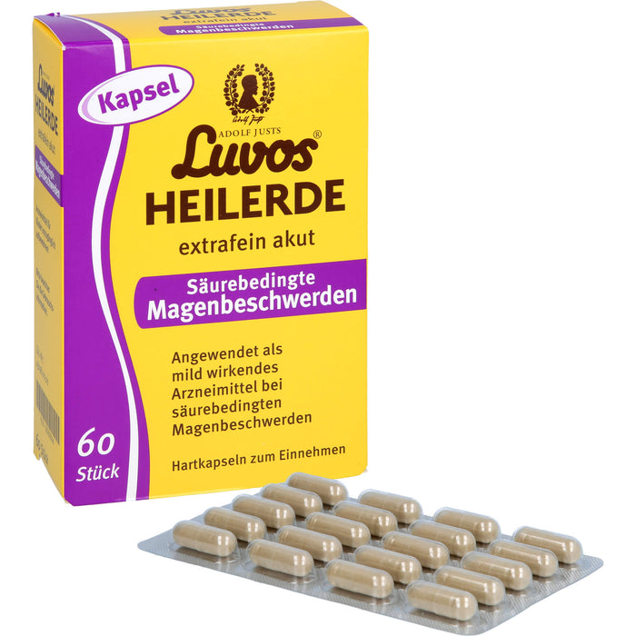 Luvos Heilerde extrafein akut säurebedingte Magenbeschwerden Kapseln, 60 pcs. Capsules