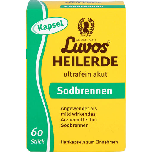 Luvos Heilerde ultrafein akut Hartkapseln zur Einnahme bei Sodbrennen, 60 St. Kapseln