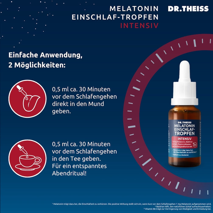 DR.THEISS Melatonin Einschlaf-Tropfen intensiv, 20 ml 