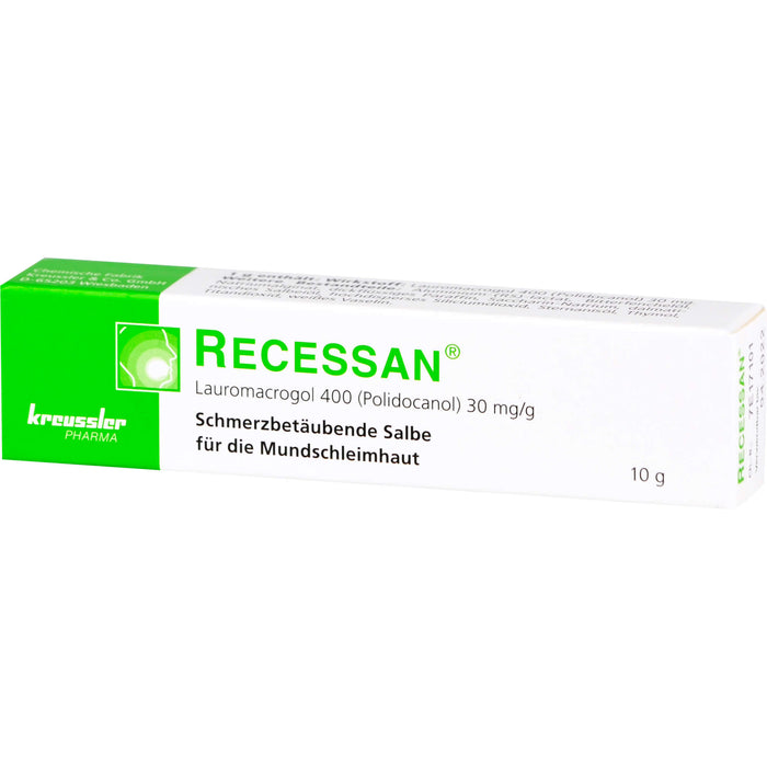 RECESSAN schmerzbetäubende Salbe, 10 g Onguent