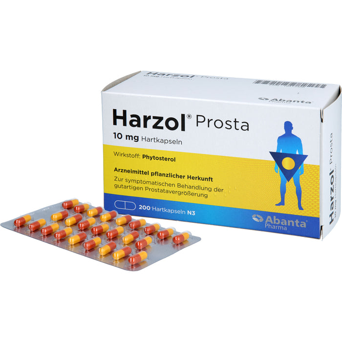 Harzol Prosta 10 mg Hartkapseln bei gutartiger Prostatavergrößerung, 200 pcs. Capsules