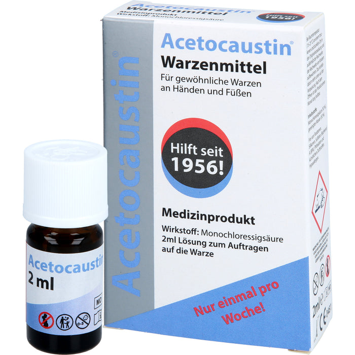 Acetocaustin Lösung bei Warzen, 2 ml Lösung