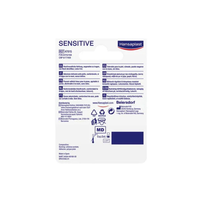 Hansaplast Sensitive Fixierpflaster 5 m x 1,25 cm, 1 St. Pflaster