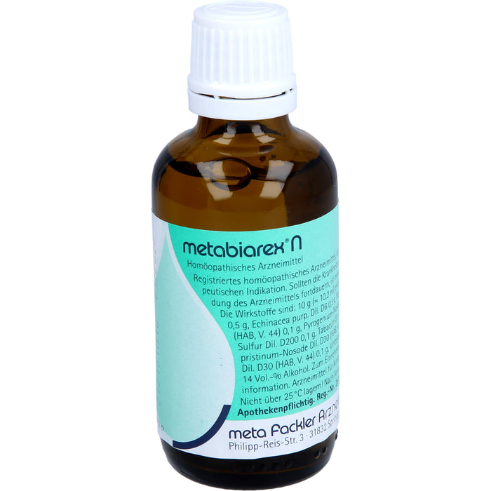 Metabiarex N Mischung bei Erkrankungen der Verdauungsorgane, 50 ml Solution