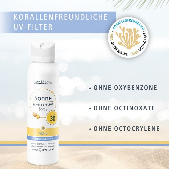 Medipharma Cosmetics Sonne Schutz & Pflege Aktiv LSF 30 Aerosol-Spray, 150 ml Solution