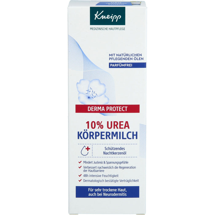 Kneipp Derma Protect 10% Urea Körpermilch für sehr trockene Haut, 200 ml Lotion
