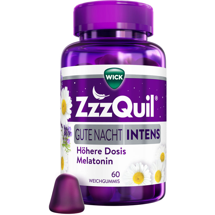 WICK ZzzQuil Gute Nacht Intens Weichgummis, 60 St. Gummibären