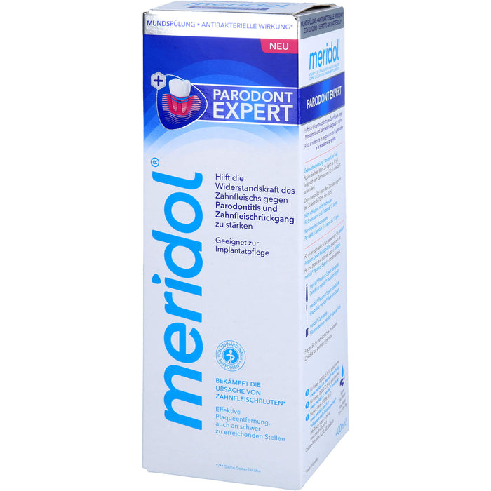 Meridol Parodont Expert Mundspülung bei Parodontitis und Zahnfleischrückgang, 400 ml Solution