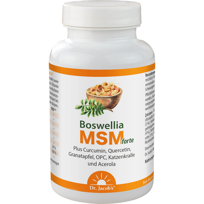 Dr. Jacobs Boswellia MSM forte Tabletten für ein stabiles Immunsystem, Schleimhäute und Darm, 90 St. Tabletten