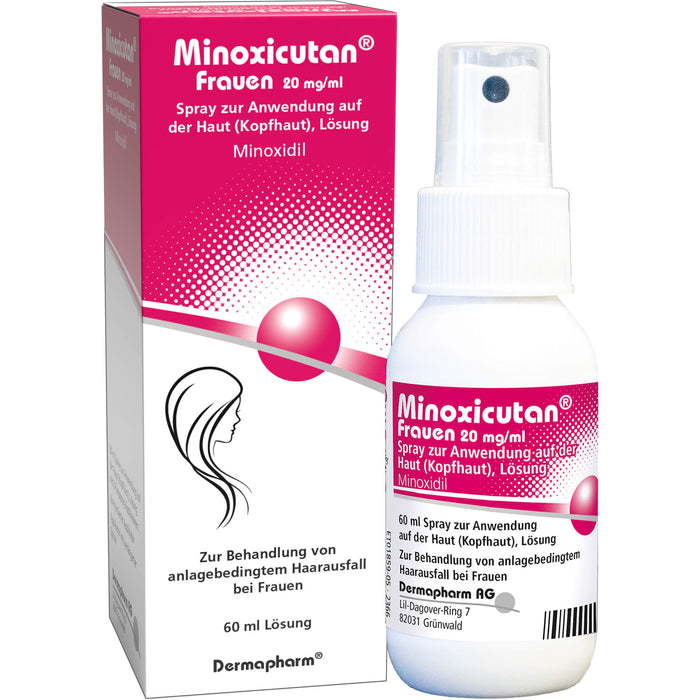 Minoxicutan  Frauen 20 mg/ml Spray zur Anwendung auf der Haut, 60 ml Lösung