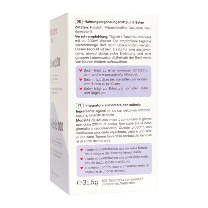 Redcare Selen 100 Tabletten, 105 pc Tablettes
