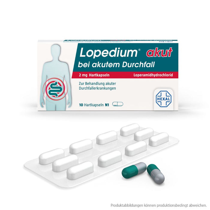 Lopedium akut bei akutem Durchfall, 10 pcs. Capsules