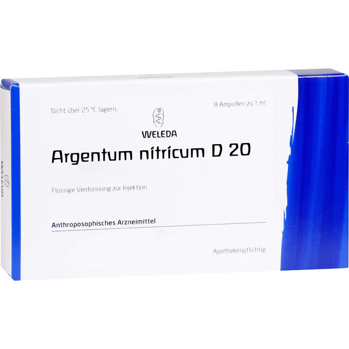 Argentum nitricum D20 WELEDA Amp., 8 pc Ampoules