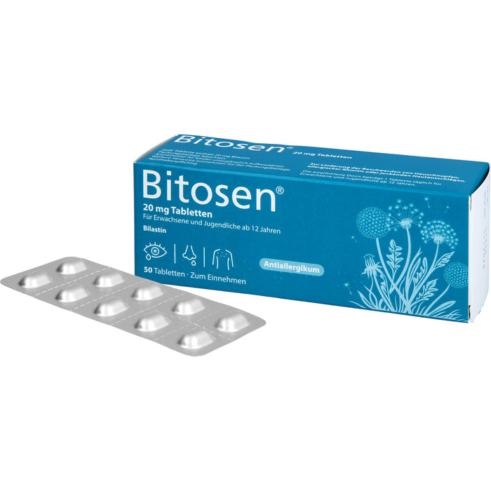 Bitosen 20 mg Tabletten bei Allergien, 50 St. Tabletten