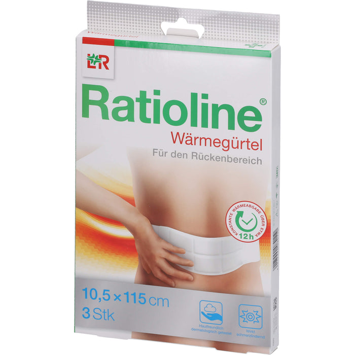 Ratioline Wärmegürtel Rückenbereich 10,5 x 115 cm, 3 pcs. Patch