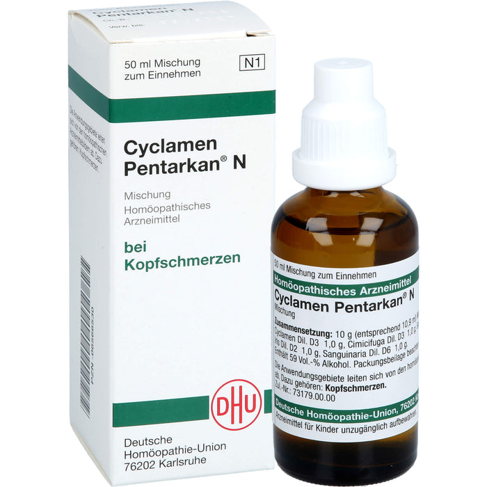 DHU Cyclamen Pentarkan N Mischung bei Kopfschmerzen, 50 ml Solution