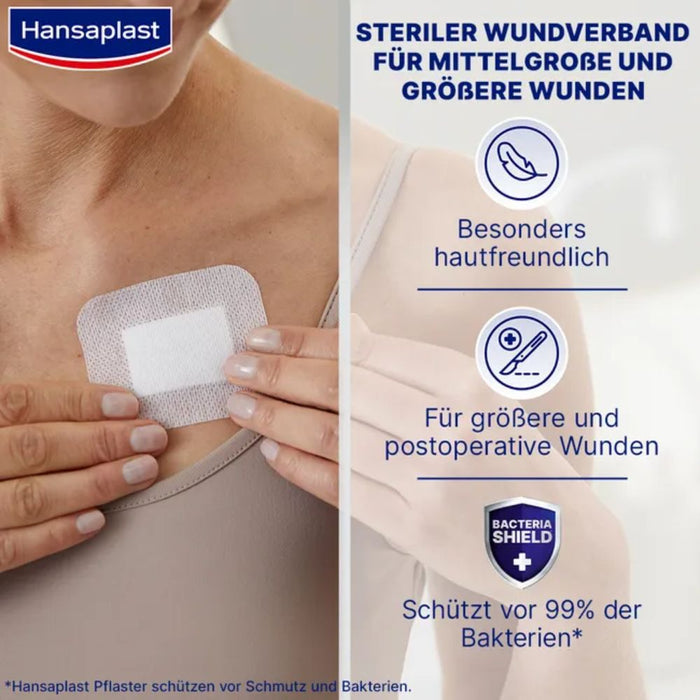Hansaplast Wundverband Steril Sensitive 6x7cm, 5 pcs. Patch