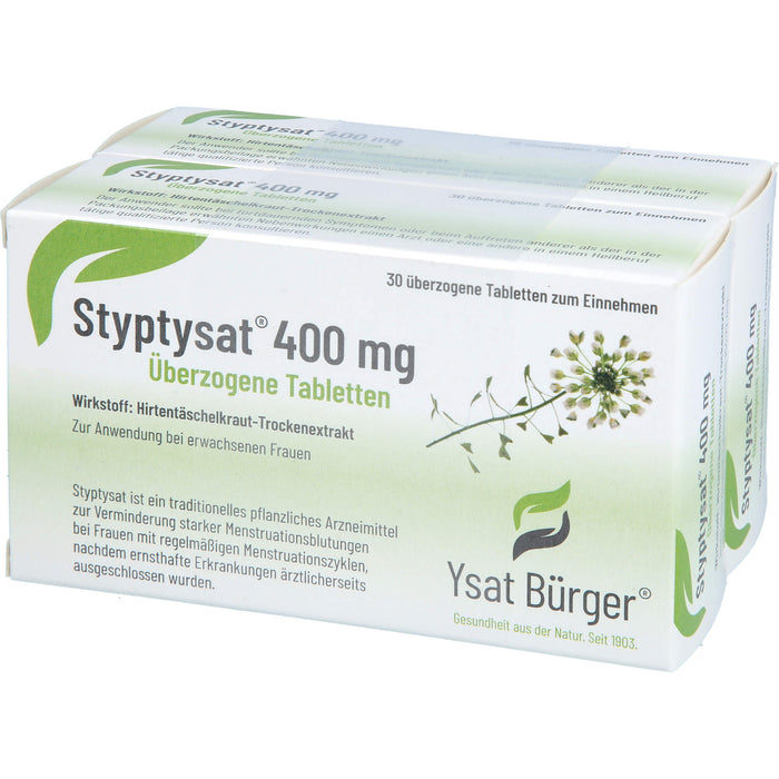 Styptysat 400 mg Tabletten zur Verminderung starker Menstruationsblutungen, 60 pcs. Tablets