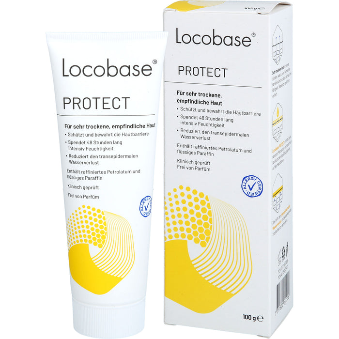 Locobase Protect lipidreiche Intensiv-Pflegecreme für sehr trockene, empfindliche Haut, 100 g Creme
