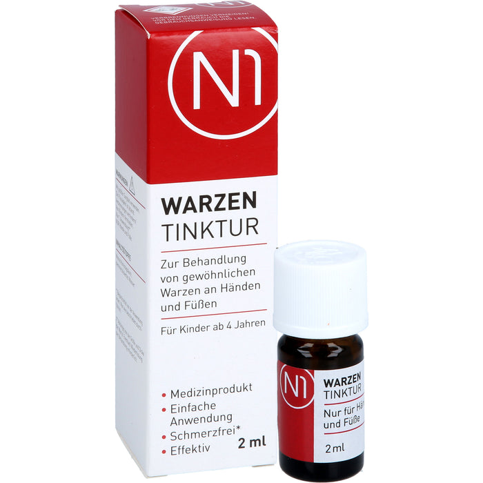 N1 Warzen Tinktur für Hände und Füße für Kinder ab 4 Jahren, 2 ml Solution