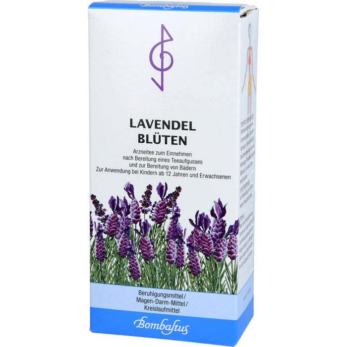 Bombastus Lavendelblüten zur Beruhigung, bei Verdauungsbeschwerden und als Badezusatz, 50 g Tea