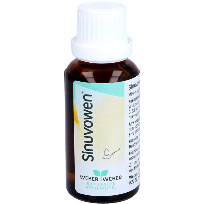 Sinuvowen Mischung bei Entzündungen der Nasennebenhöhlen, 30 ml Solution
