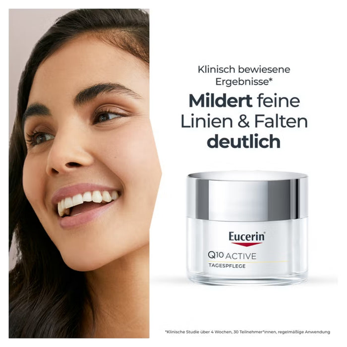 Eucerin Q10 Active für den Tag Anti-Faltenpflege für empfindliche Haut, 50 ml Crème