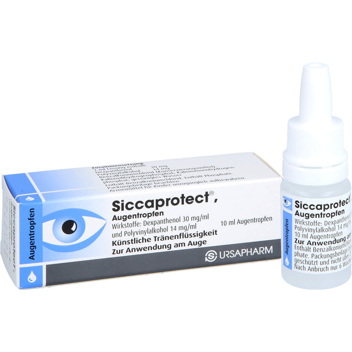 Siccaprotect Augentropfen zur Behandlung von Austrocknungserscheinungen der Horn- und Bindehaut, 10 ml Solution
