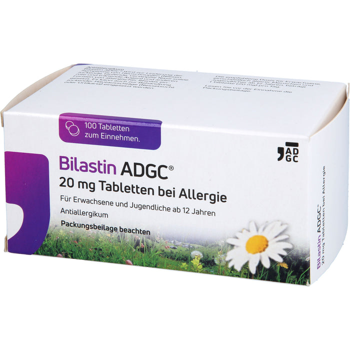Bilastin ADGC 20 mg Tabletten bei Allergie, 100 pc Tablettes
