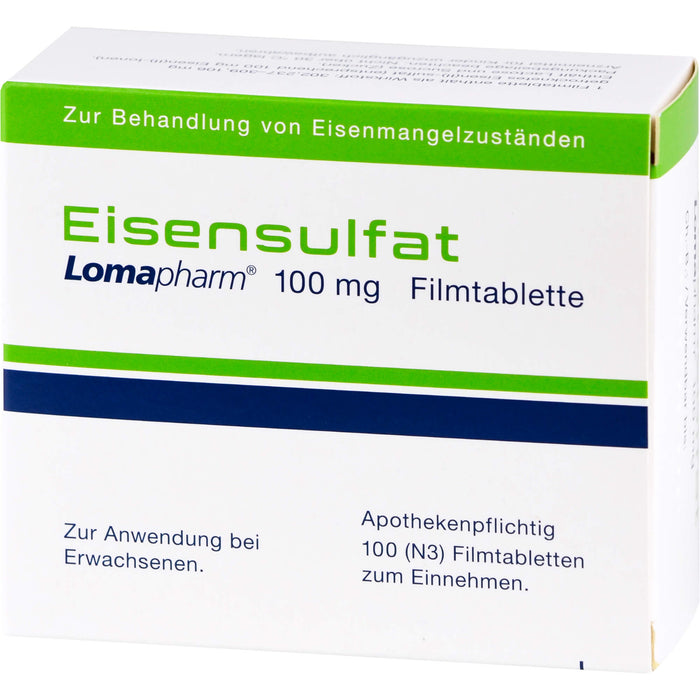 Eisensulfat Lomapharm  100 mg, 100 St. Tabletten